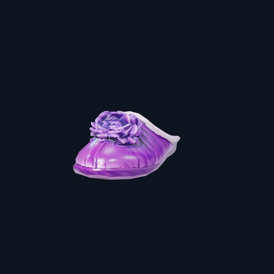 Purple Velvet Slipper model pack